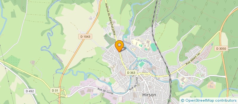 localisation de l'entreprise LP IMMO  HIRSON