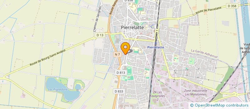 localisation de l'entreprise LP. IMMOBILIER  PIERRELATTE