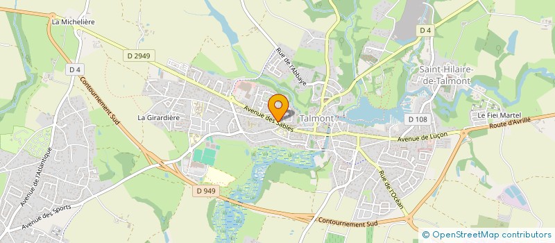 localisation de l'entreprise LP IMMOBILIER  TALMONT-SAINT-HILAIRE