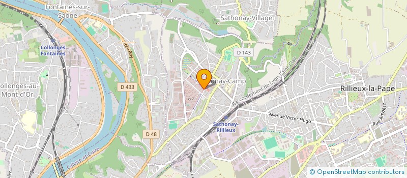 localisation de l'entreprise LP IMMOBILIER  SATHONAY-CAMP