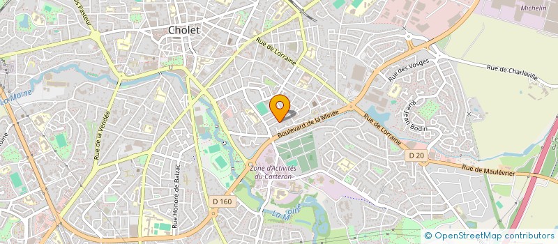 localisation de l'entreprise LP INVEST à CHOLET