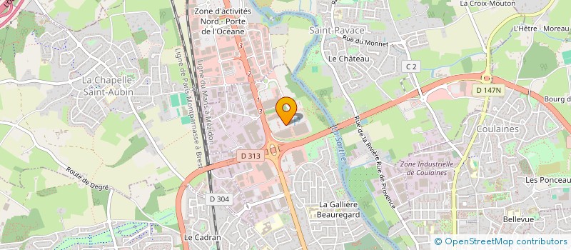 localisation de l'entreprise LP INVEST  LE MANS