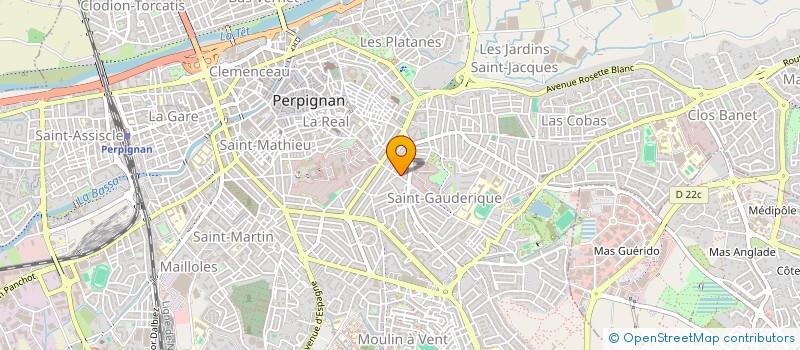 localisation de l'entreprise LP LES DOUDOUS 11  PERPIGNAN