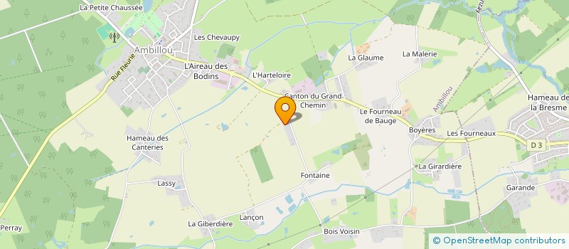 localisation de l'entreprise LP LOCATION TRANSPORT  CLERE LES PINS