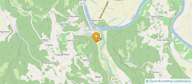 localisation de l'entreprise LP MENUISERIE à CASTELNAUD LA CHAPELLE