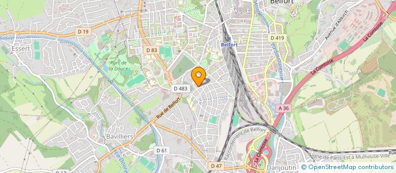localisation de l'entreprise LP - MP à BELFORT