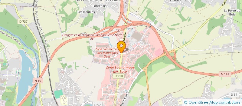 localisation de l'entreprise LP NORD à CHAMPNIERS
