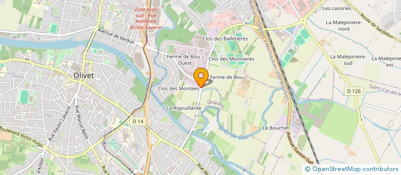 localisation de l'entreprise LP OLIVET MONTEES à ORLEANS