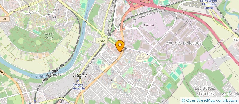 localisation de l'entreprise LP PARE BRISE  ERAGNY