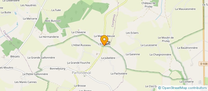 localisation de l'entreprise LP PAYSAGE à CHAMPEAUX-SUR-SARTHE