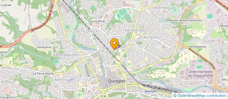 localisation de l'entreprise LP PAYSAGES à QUIMPER