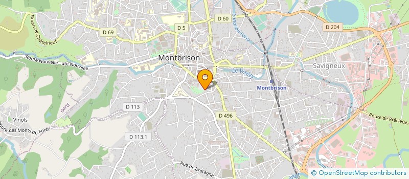 localisation de l'entreprise LP PRESTATIONS  MONTBRISON