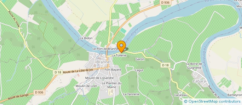 localisation de l'entreprise LP PROCESS VINS à BRANNE