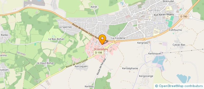 localisation de l'entreprise LP PUB  SARZEAU