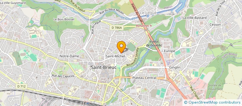 localisation de l'entreprise LP RECORDS LE LONQUER POIRIER à SAINT-BRIEUC