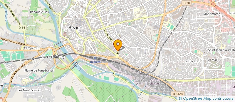 localisation de l'entreprise LP RECTIFICATION à BEZIERS