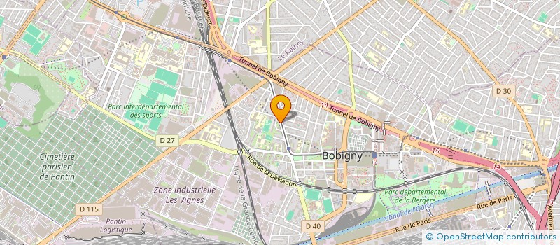 localisation de l'entreprise LP S.A.S.  BOBIGNY