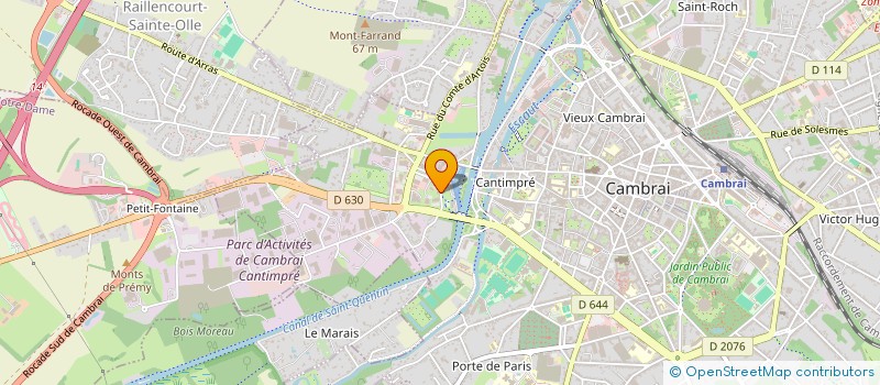 localisation de l'entreprise LP STORES à CAMBRAI