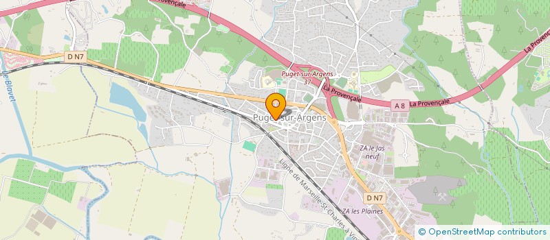 localisation de l'entreprise LP TRANS à PUGET-SUR-ARGENS