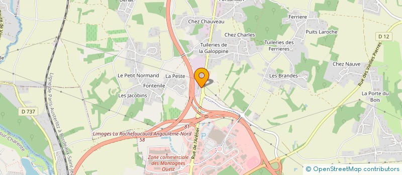 localisation de l'entreprise LP TROC à CHAMPNIERS