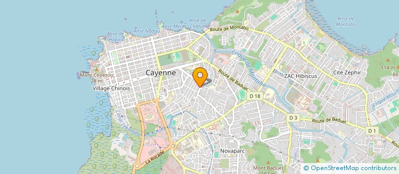 localisation de l'entreprise LP WEB à CAYENNE