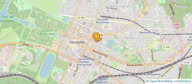 localisation de l'entreprise LP WELLNESS ESTHETIQUE à VERSAILLES