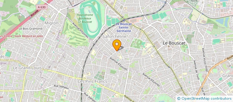 localisation de l'entreprise LP2 à LE BOUSCAT