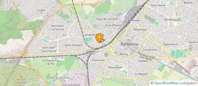 localisation de l'entreprise LP2A à NARBONNE