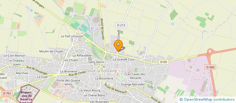 localisation de l'entreprise LP2A  DOUE-EN-ANJOU