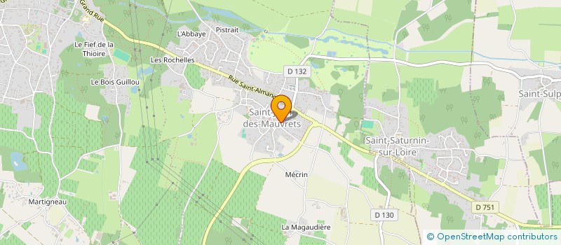 localisation de l'entreprise LP2C  LES GARENNES SUR LOIRE