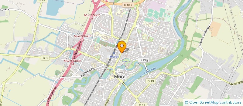 localisation de l'entreprise LP2M  MURET