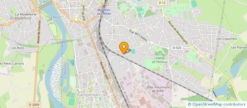 localisation de l'entreprise LP2MJ  LOUCHY-MONTFAND