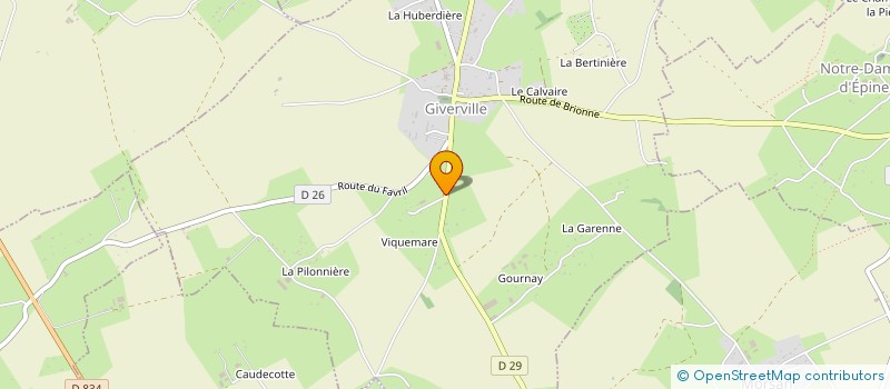 localisation de l'entreprise LP2N  GIVERVILLE