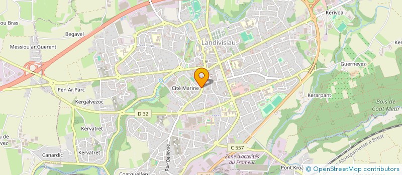 localisation de l'entreprise LP2S  LANDIVISIAU