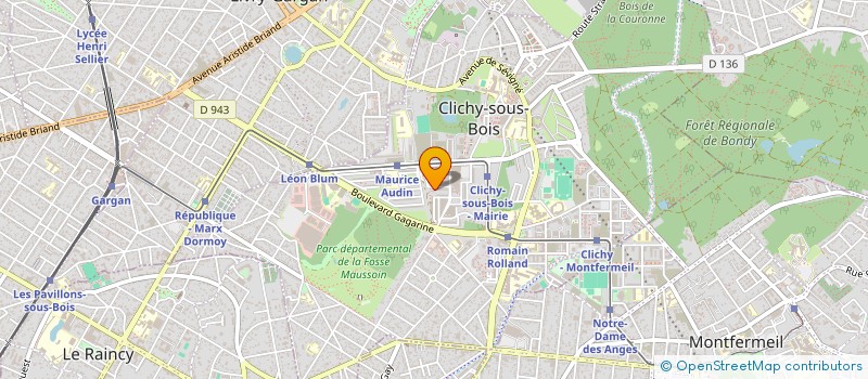 localisation de l'entreprise LP75 à CLICHY-SOUS-BOIS