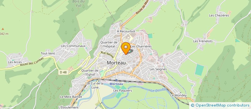 localisation de l'entreprise LPA à MORTEAU