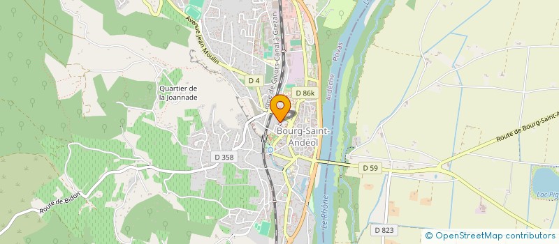localisation de l'entreprise LPA ASSURANCES à BOURG-SAINT-ANDEOL