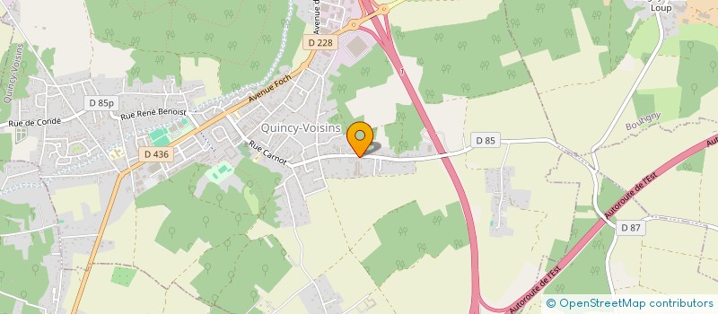 localisation de l'entreprise LPA IMMO  QUINCY-VOISINS