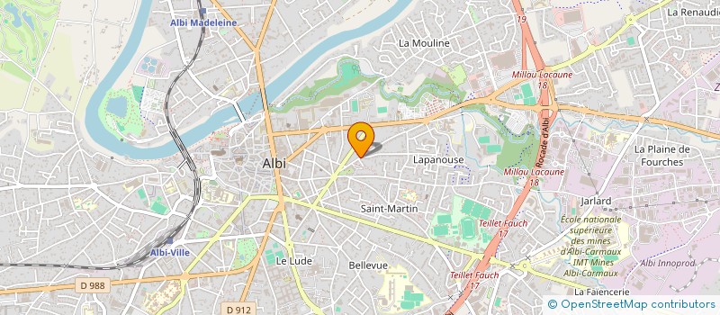 localisation de l'entreprise LPAAB DEVELOPPEMENT à ALBI