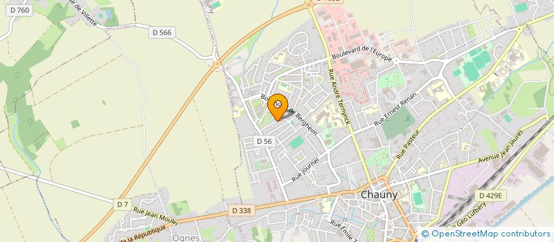 localisation de l'entreprise LPAC  CHAUNY