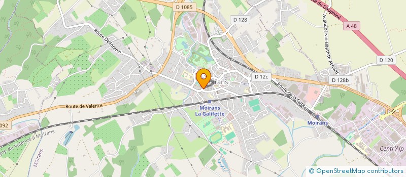 localisation de l'entreprise LPB à MOIRANS