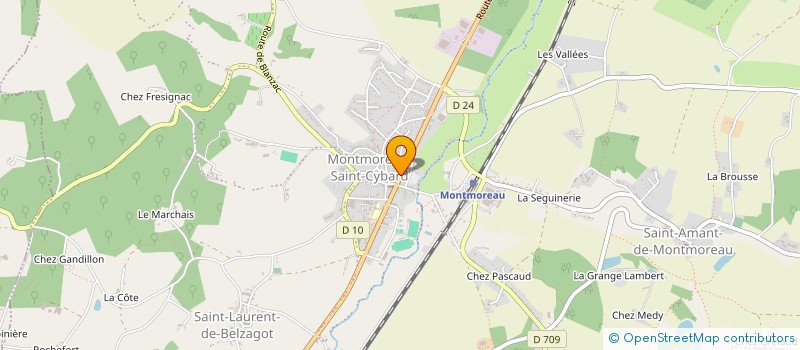 localisation de l'entreprise LPB  MONTMOREAU
