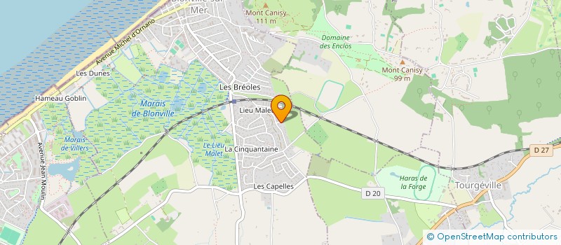 localisation de l'entreprise LPB à BLONVILLE-SUR-MER