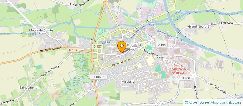 localisation de l'entreprise LPB à AIRE-SUR-LA-LYS