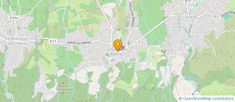 localisation de l'entreprise LPB  LAROQUE-DES-ALBERES