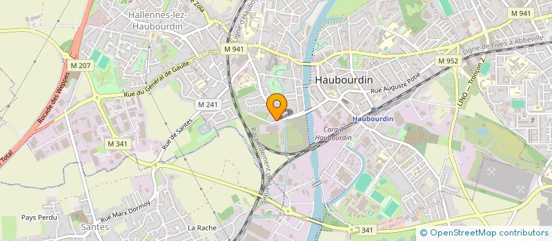 localisation de l'entreprise LPB FAMILY  HAUBOURDIN