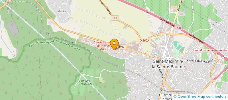 localisation de l'entreprise LPB LA PISCINE BOIS à SAINT-MAXIMIN-LA-SAINTE-BAUME