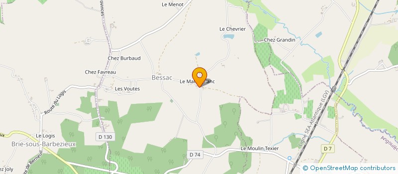 localisation de l'entreprise LPBDM  ETRIAC