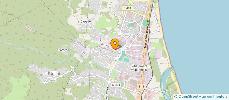 localisation de l'entreprise LPBH INVEST à BASTIA