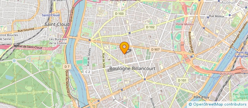 localisation de l'entreprise LPC  BOULOGNE-BILLANCOURT
